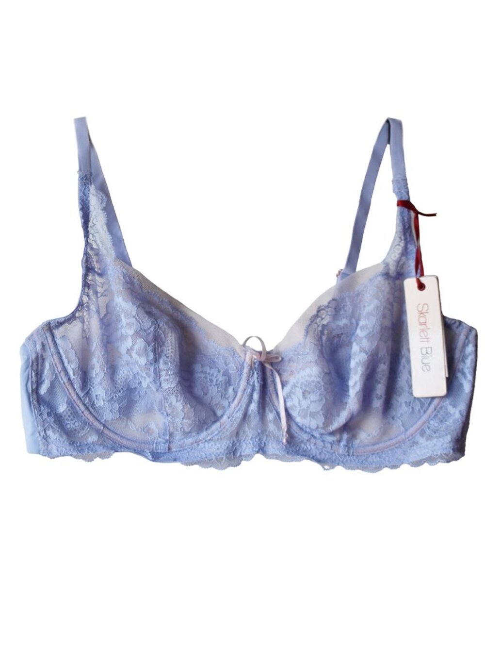 Skarlett Blue Women's Bra Sugar Plum Lace Balconette Sexy Lingerie Size 36C NEW - Picture 4 of 5